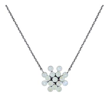 White - Magic Fireball Necklace Konplott